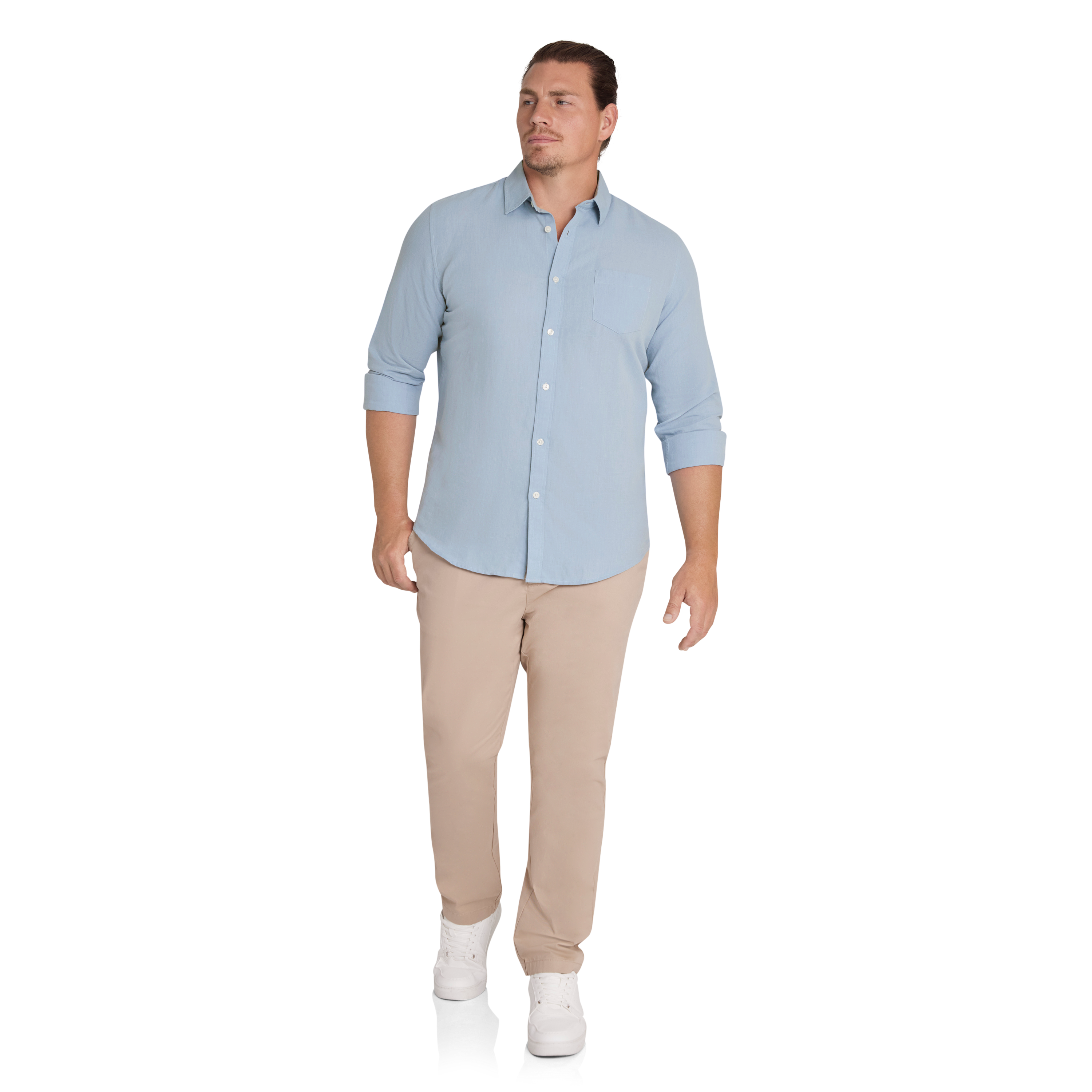 Powder Blue Anders Linen Shirt