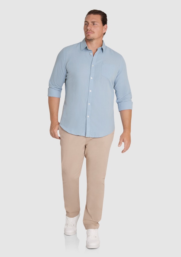 Powder Blue Anders Linen Shirt
