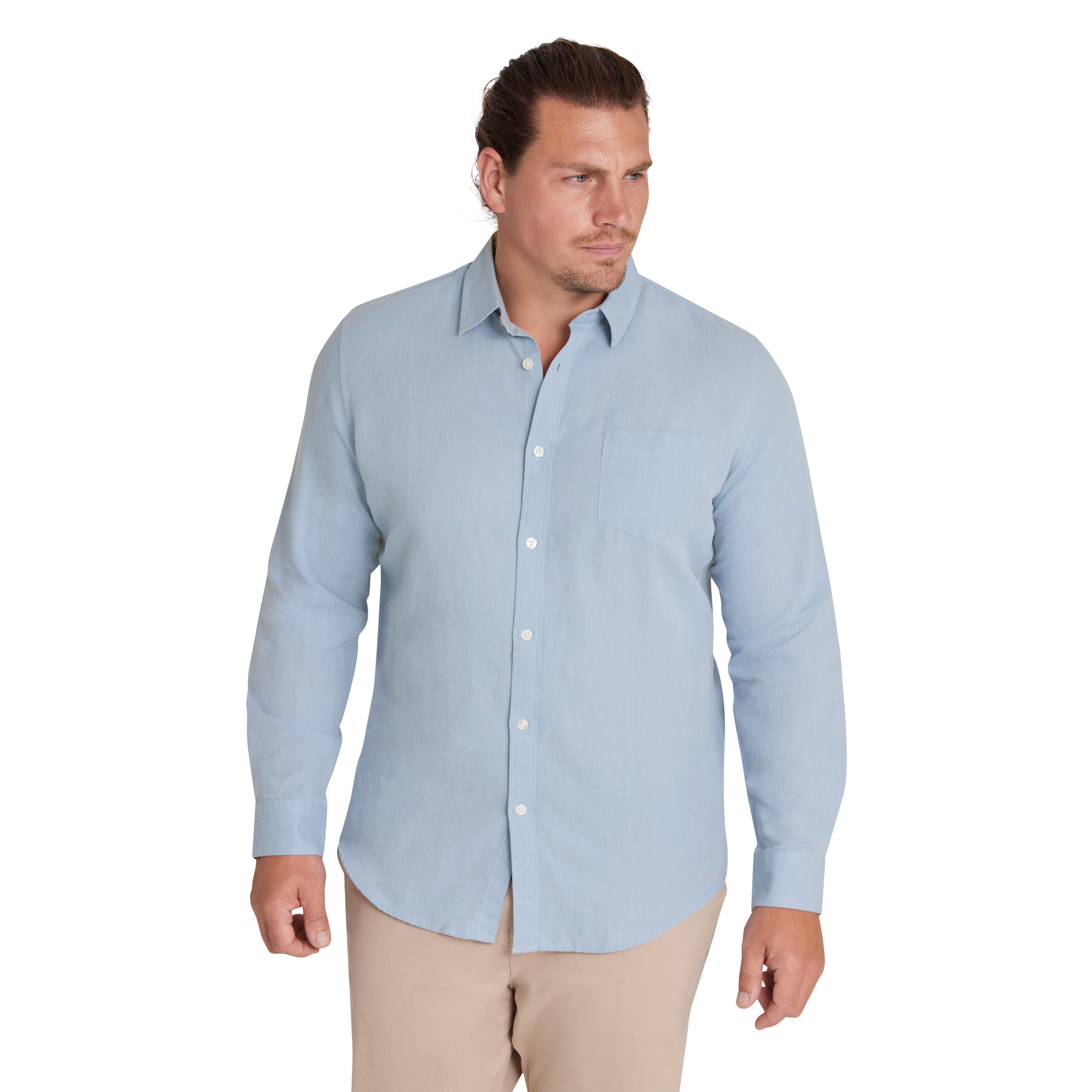 Powder Blue Anders Linen Shirt