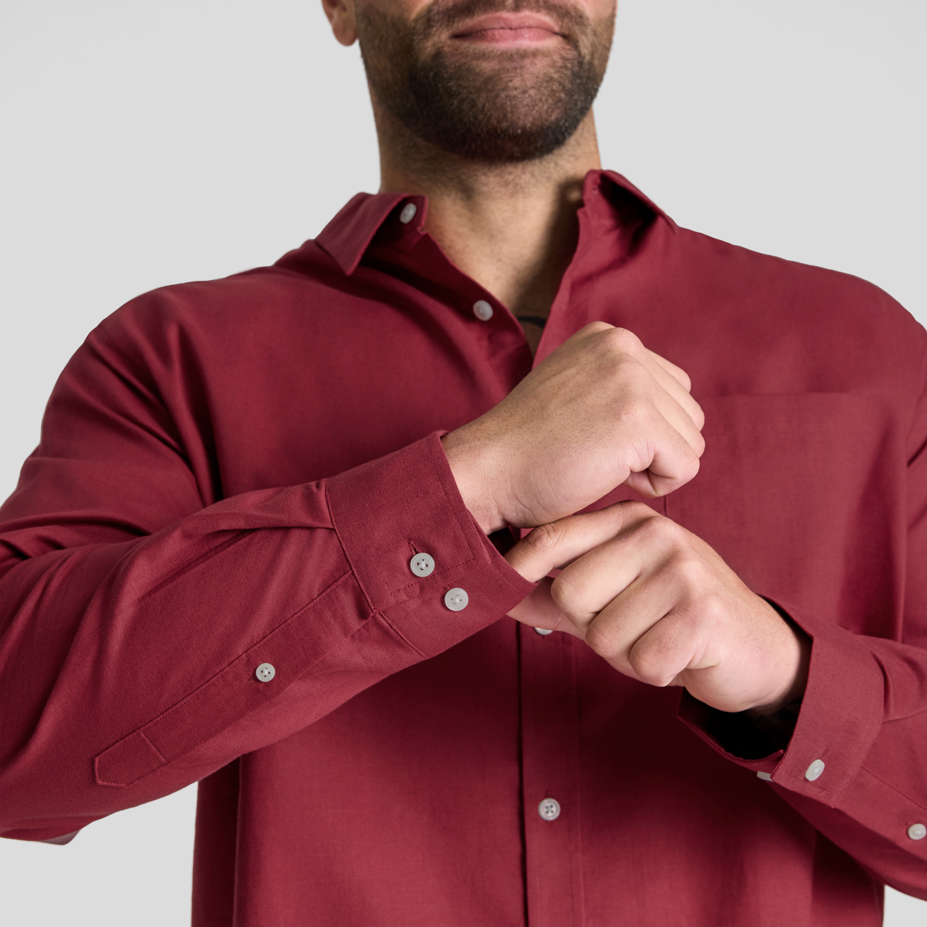 Red Anders Linen Shirt