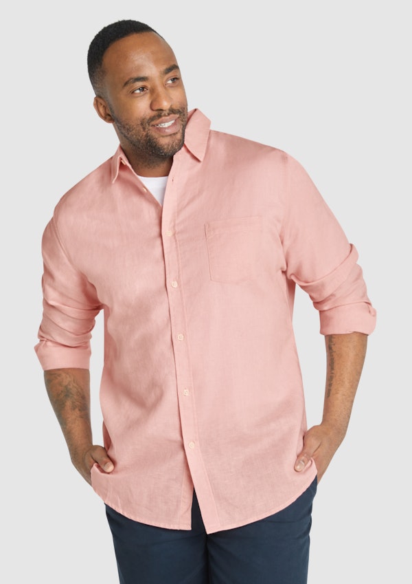Shop Men's Plus Sized Linen Shirts | Johnny Bigg