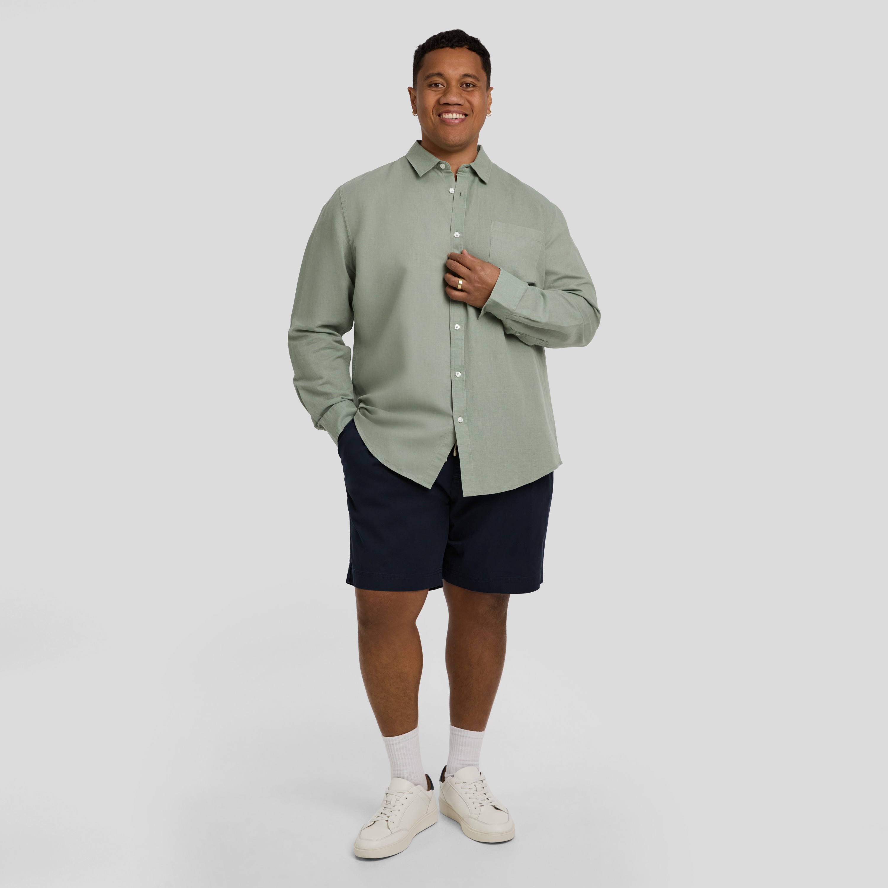 Sage Anders Linen Shirt