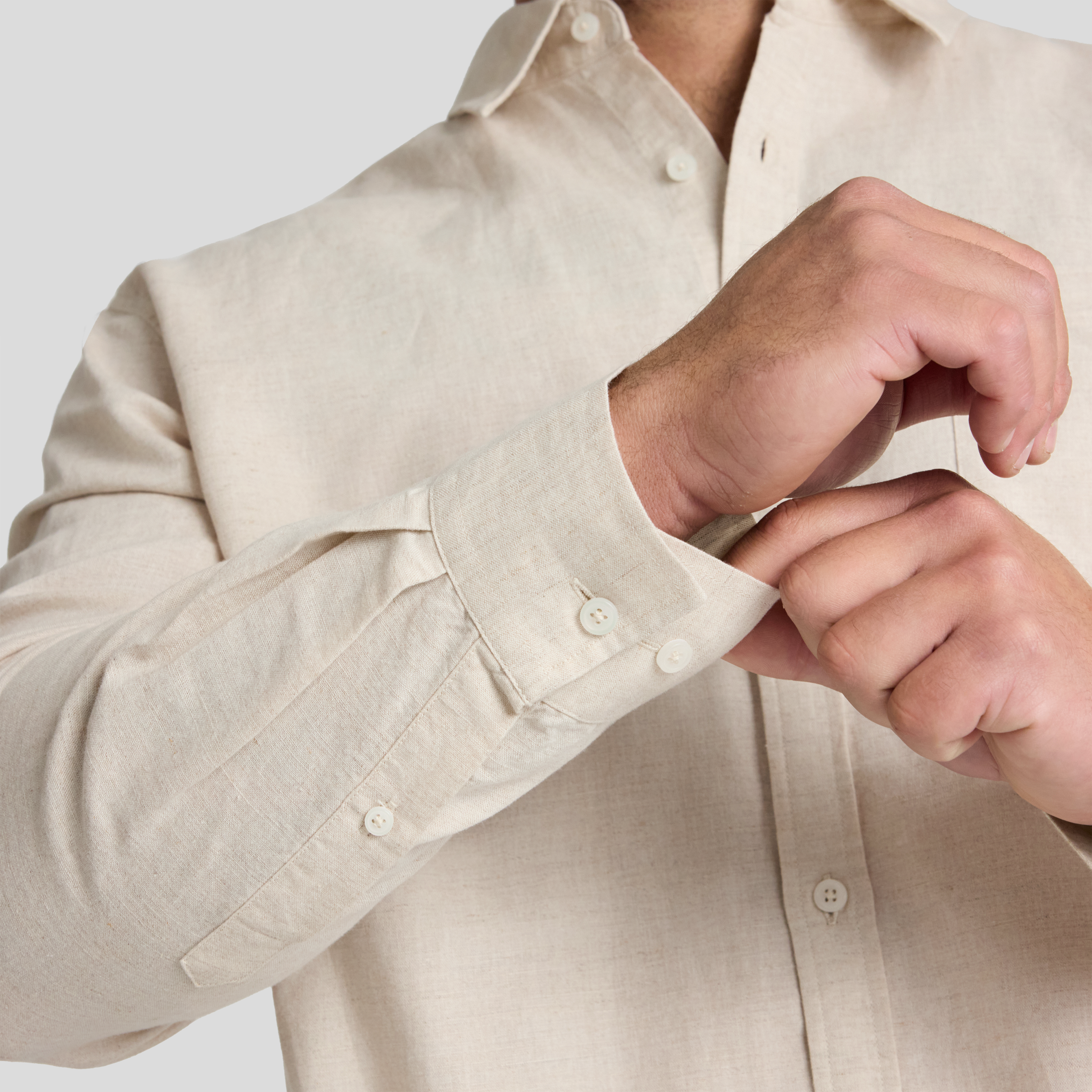 Wheat Anders Linen Shirt