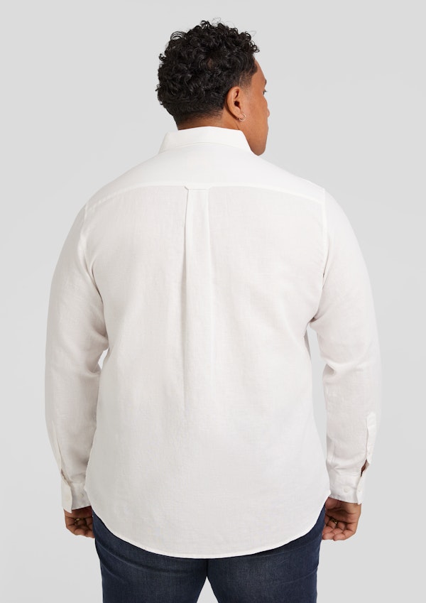 White Anders Linen Shirt