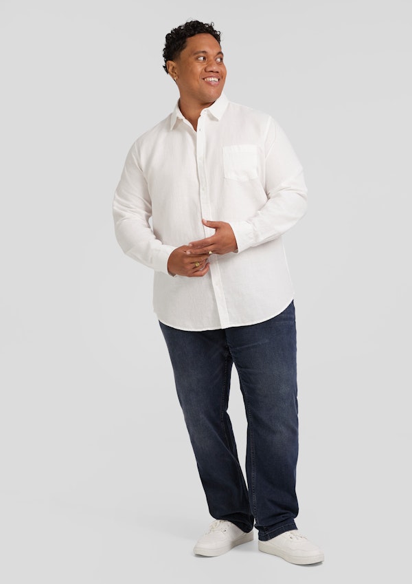 White Anders Linen Shirt