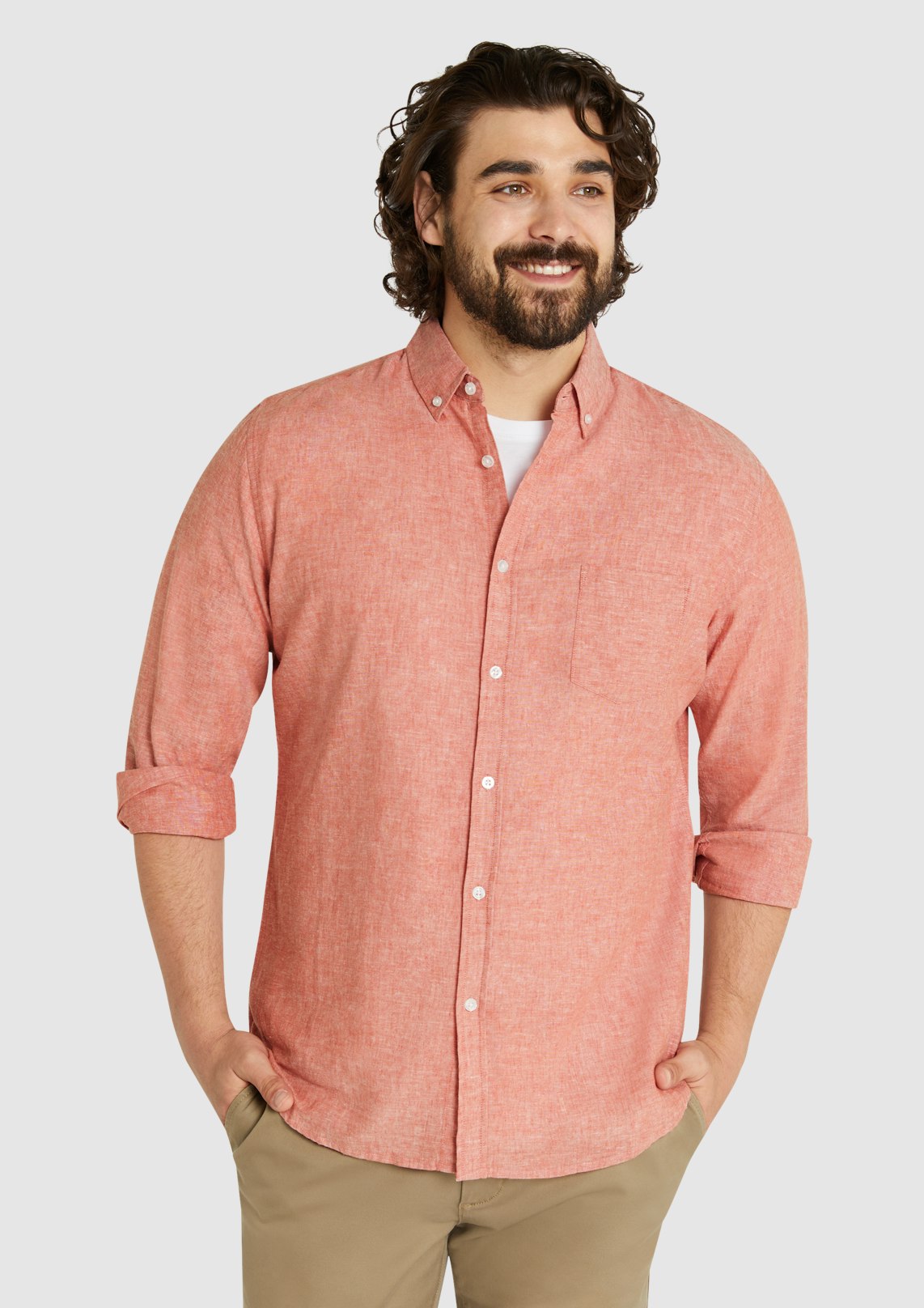 Serge Melange Linen Shirt