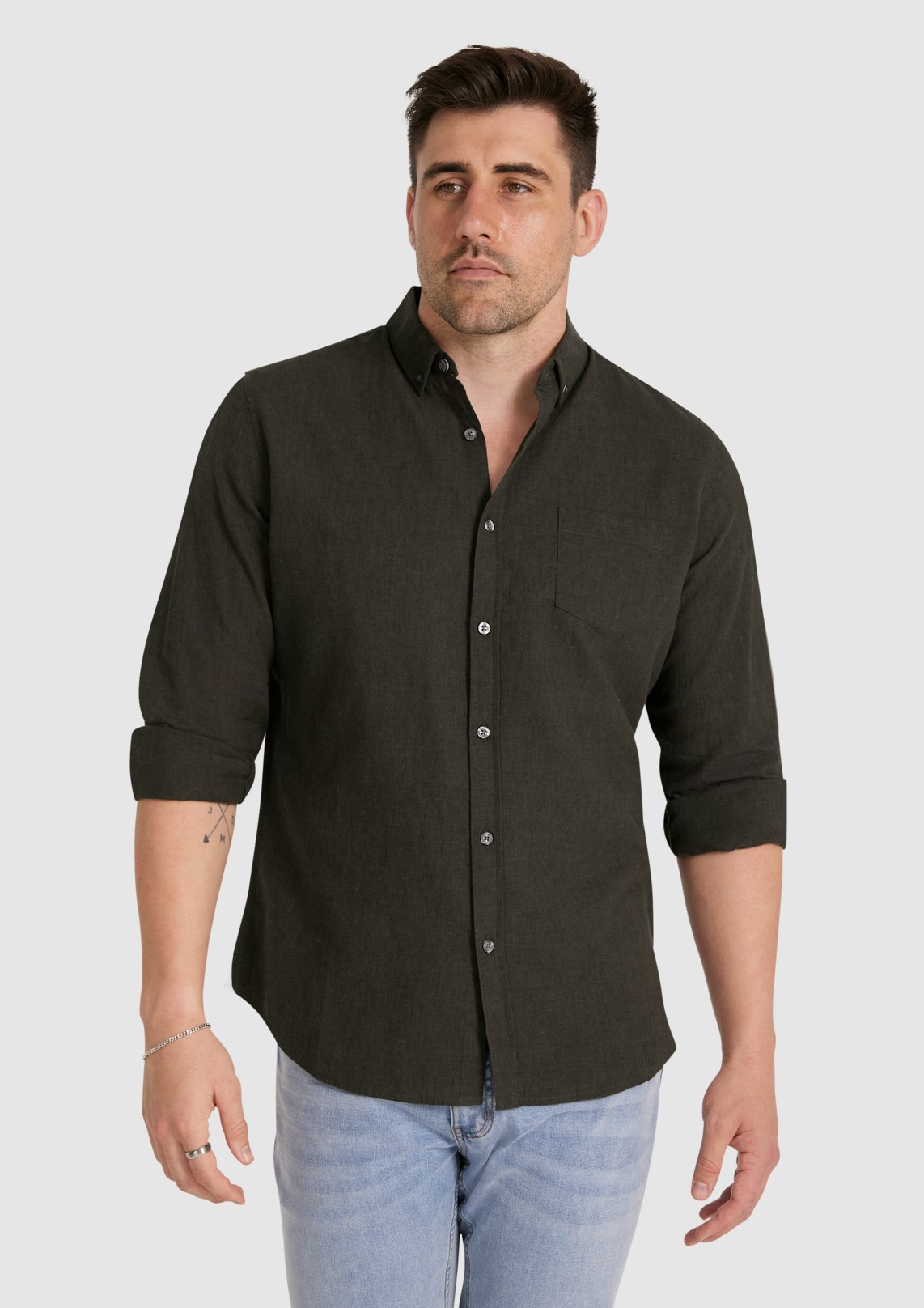 Serge Melange Linen Shirt