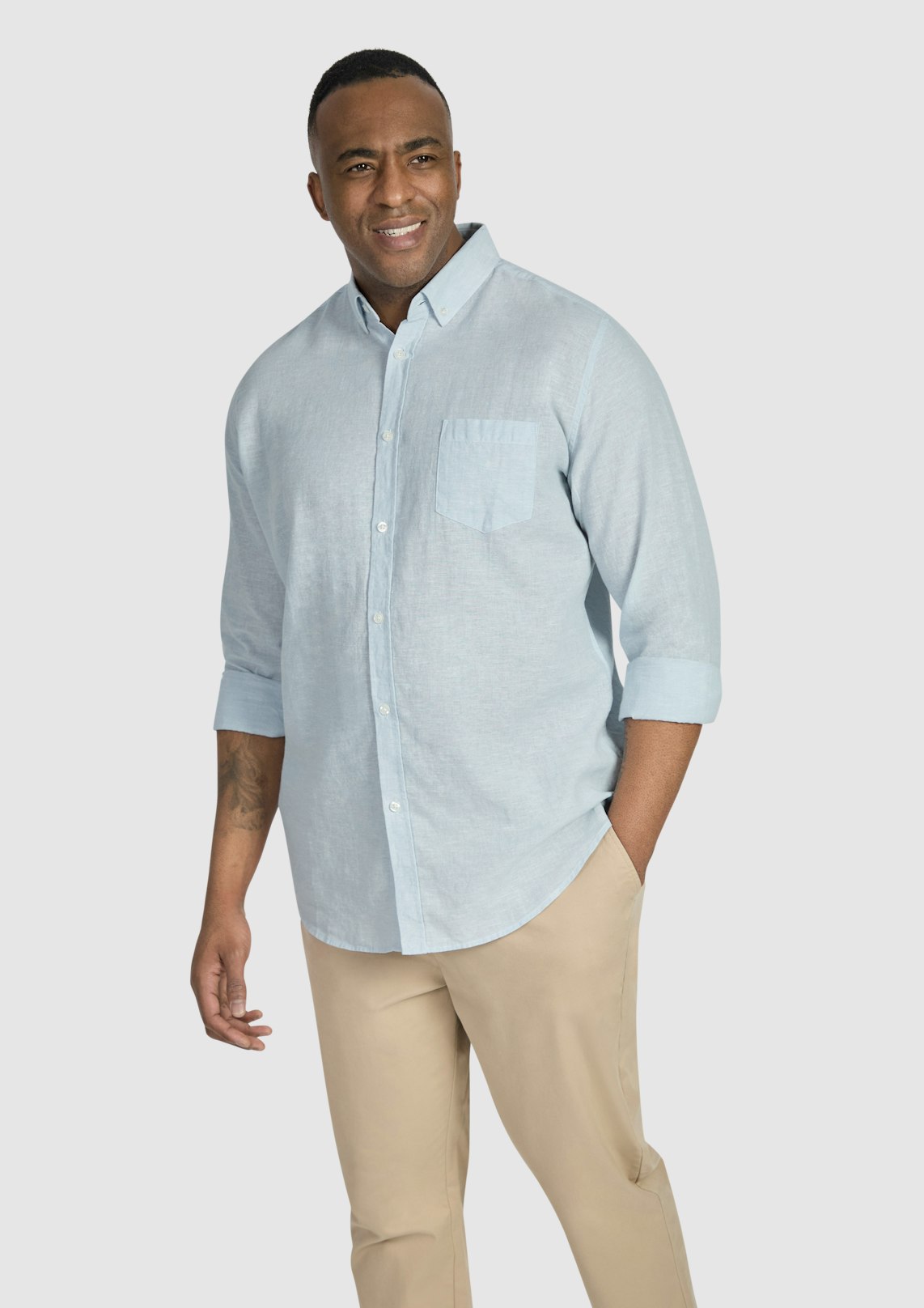 Serge Melange Linen Shirt