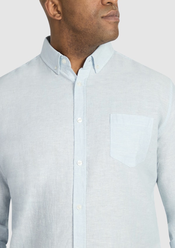 Ice Serge Melange Linen Shirt