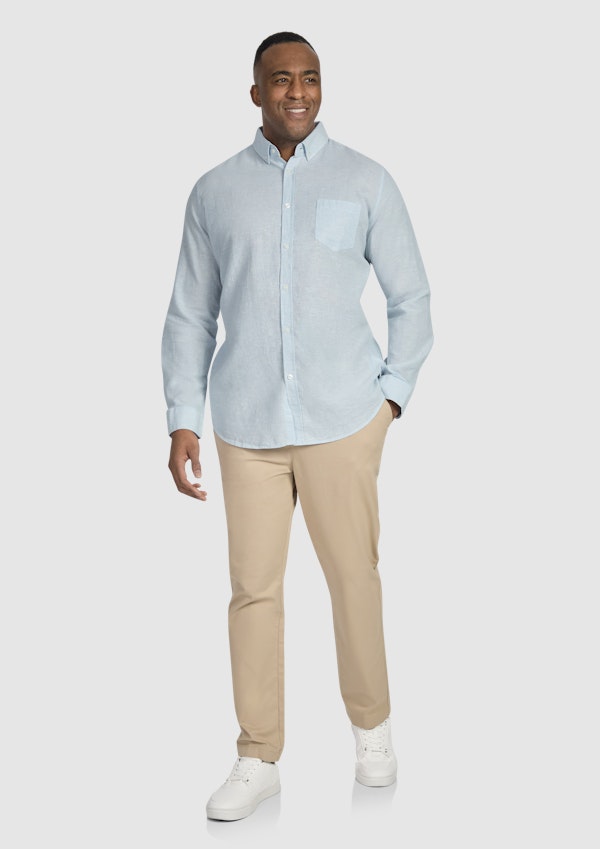 Ice Serge Melange Linen Shirt