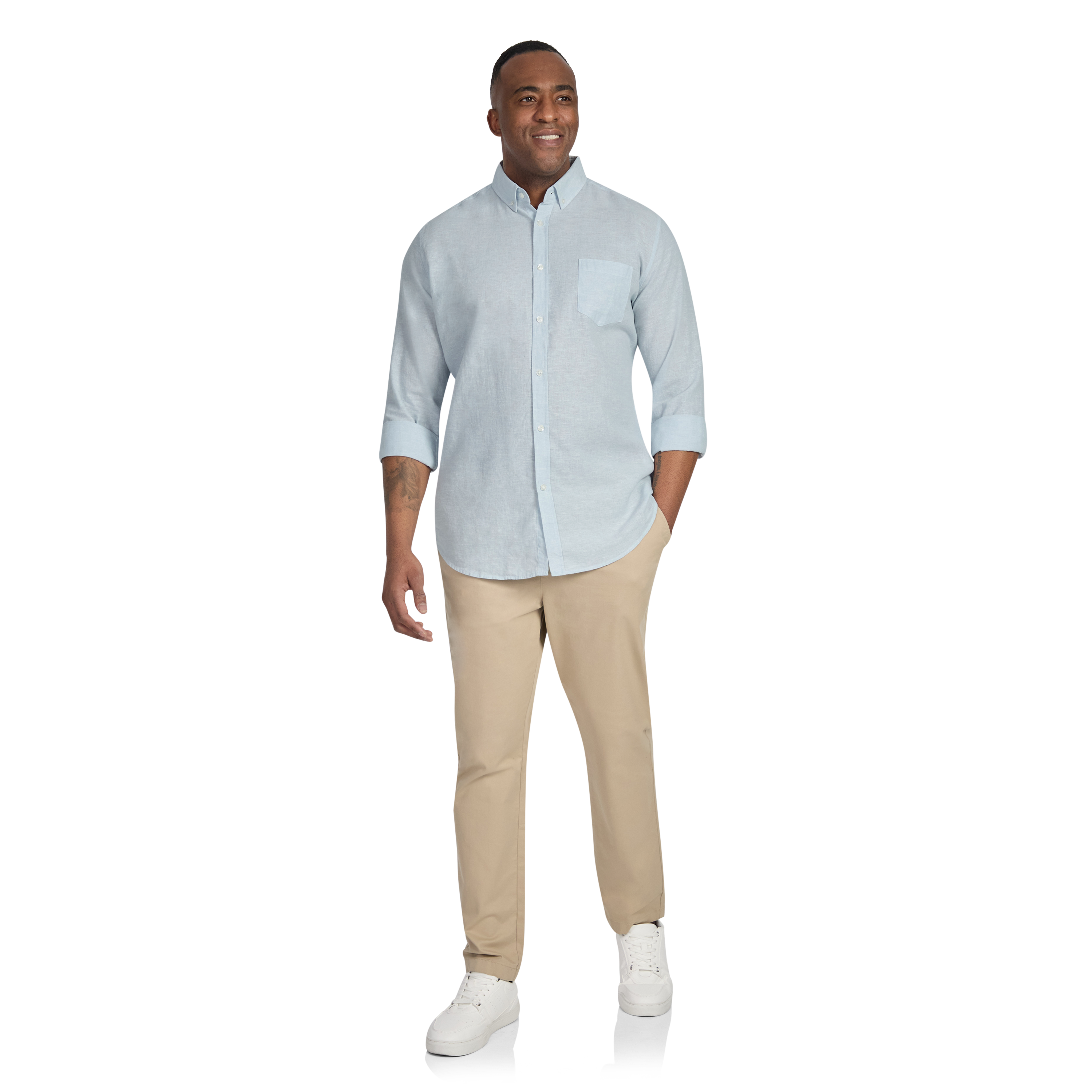 Ice Serge Melange Linen Shirt