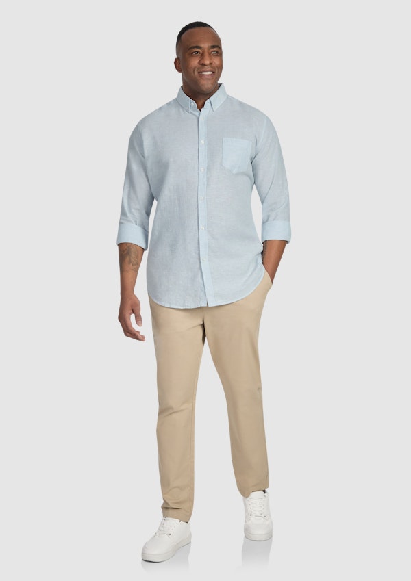 Ice Serge Melange Linen Shirt