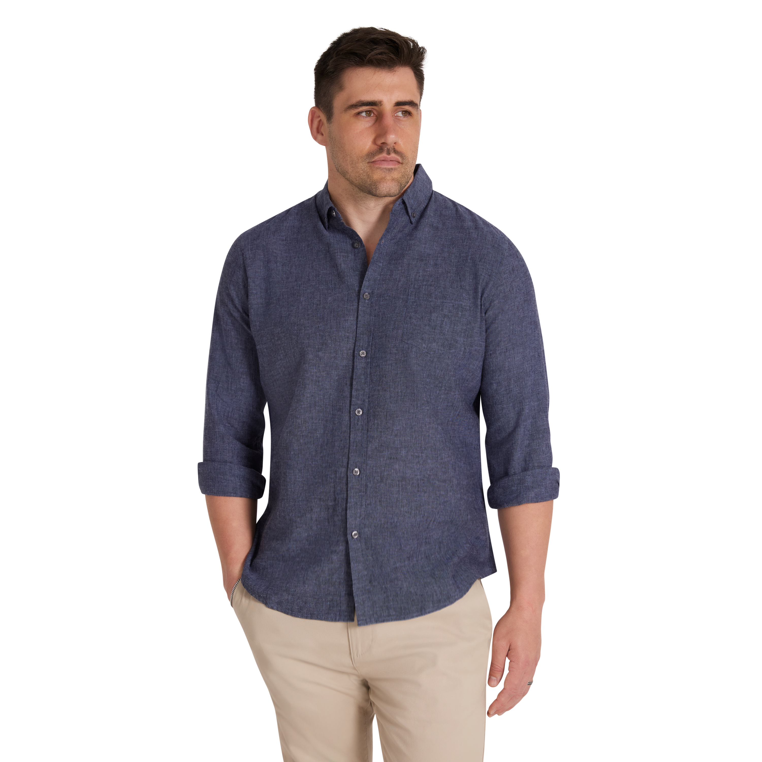 Serge Melange Linen Shirt