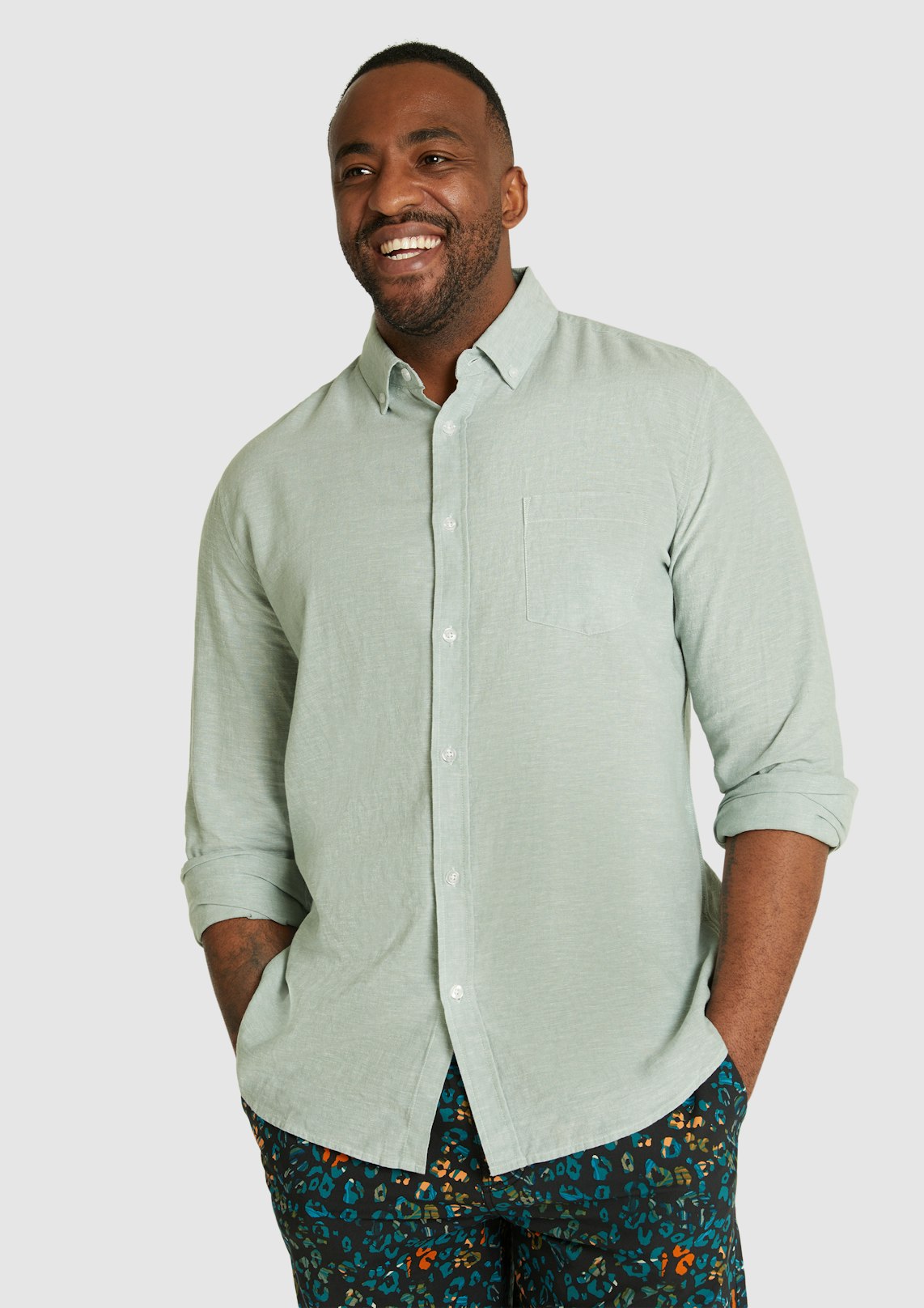 Serge Melange Linen Shirt