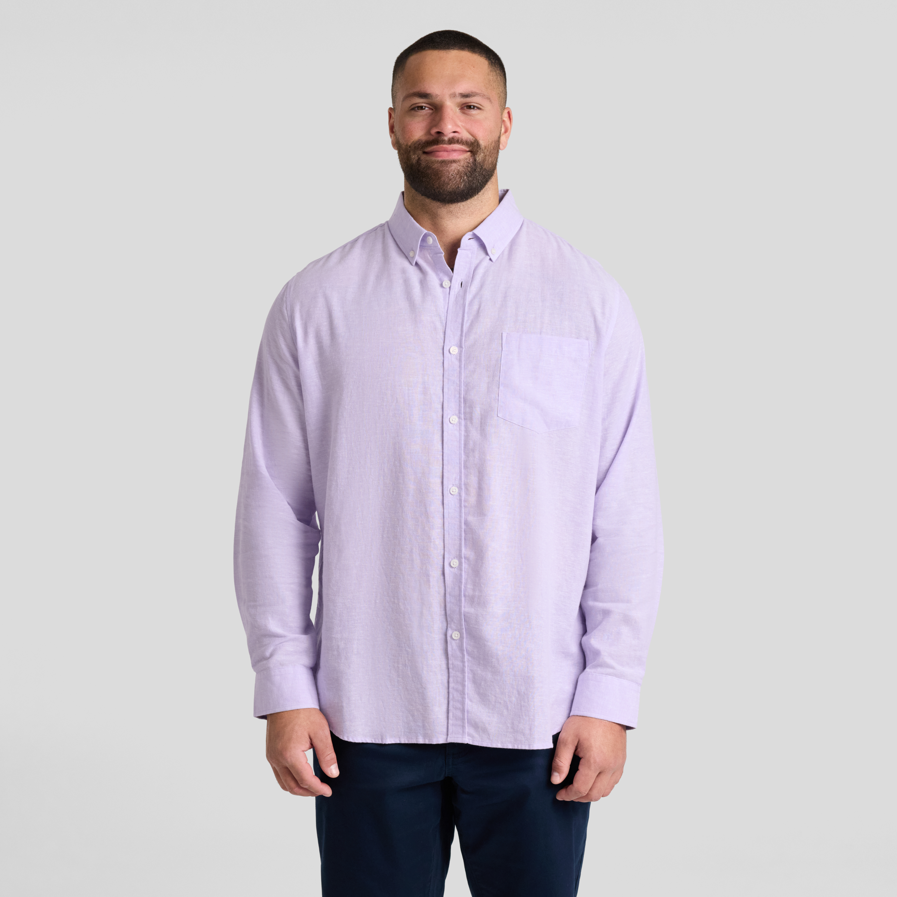 Serge Melange Linen Shirt