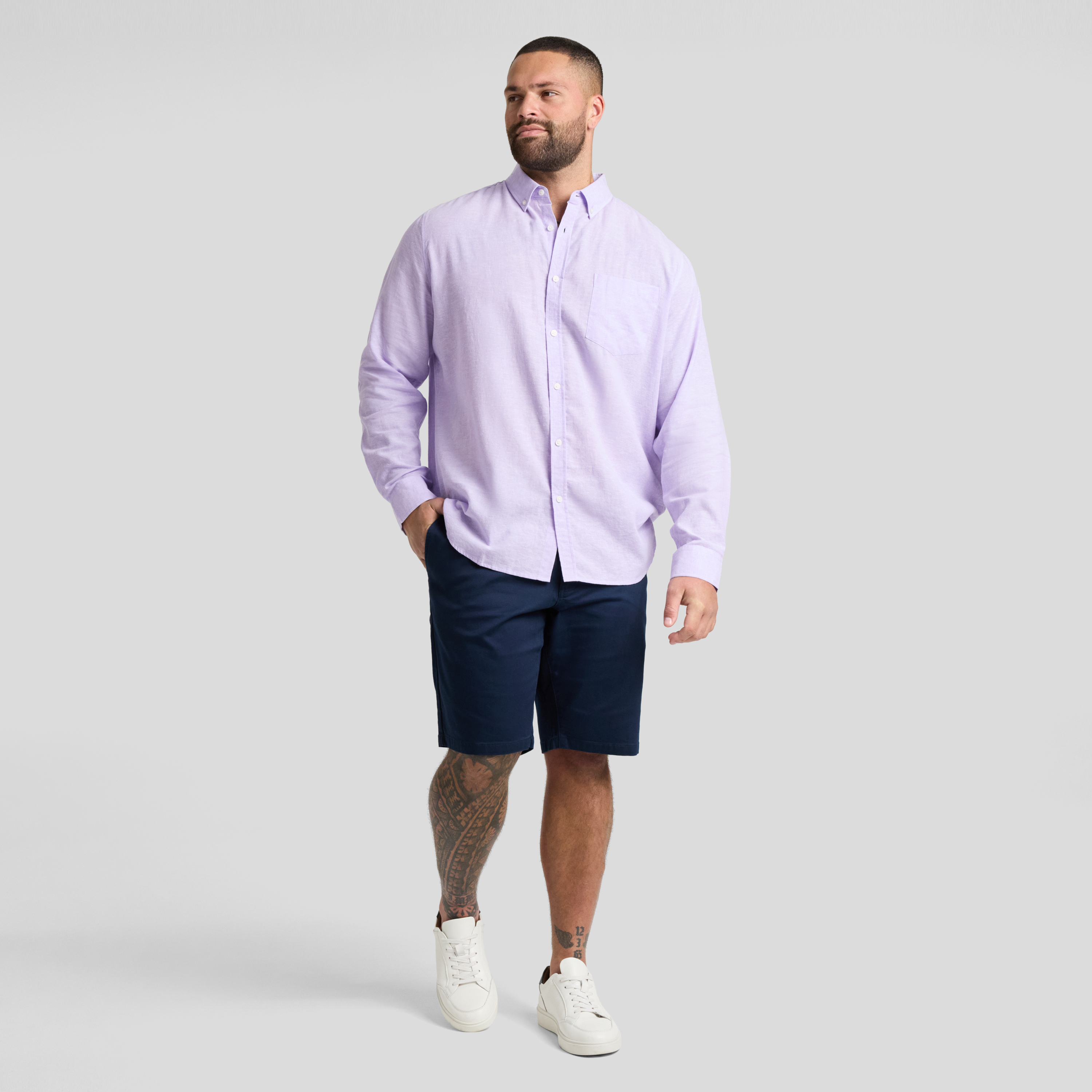  Serge Melange Linen Shirt