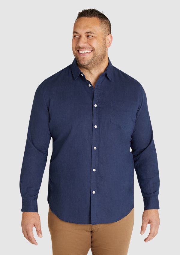 Men's Big & Tall Linen Shirts | Johnny Bigg
