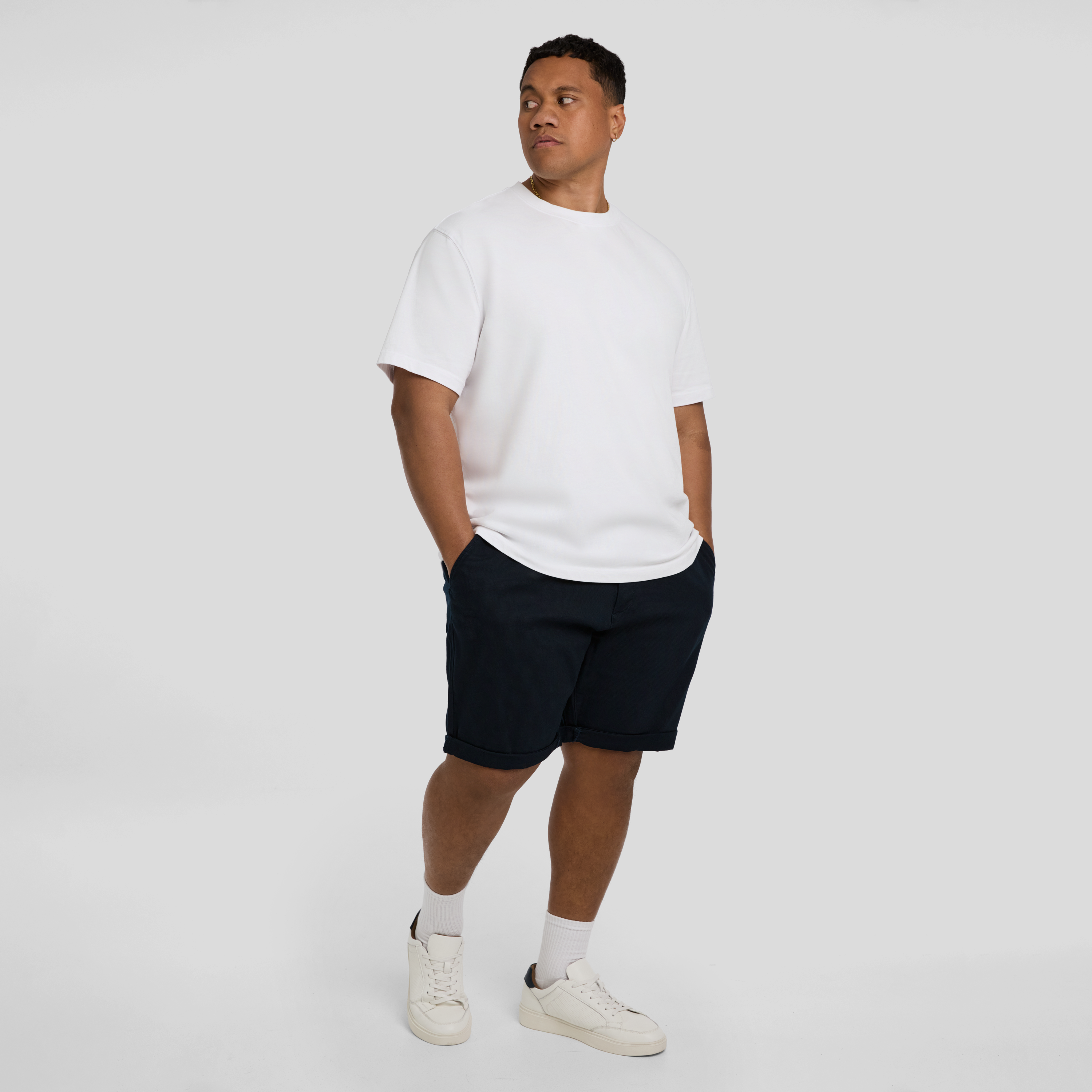 Navy Charlie Canvas Short