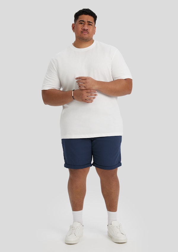 Steel Blue Charlie Canvas Short