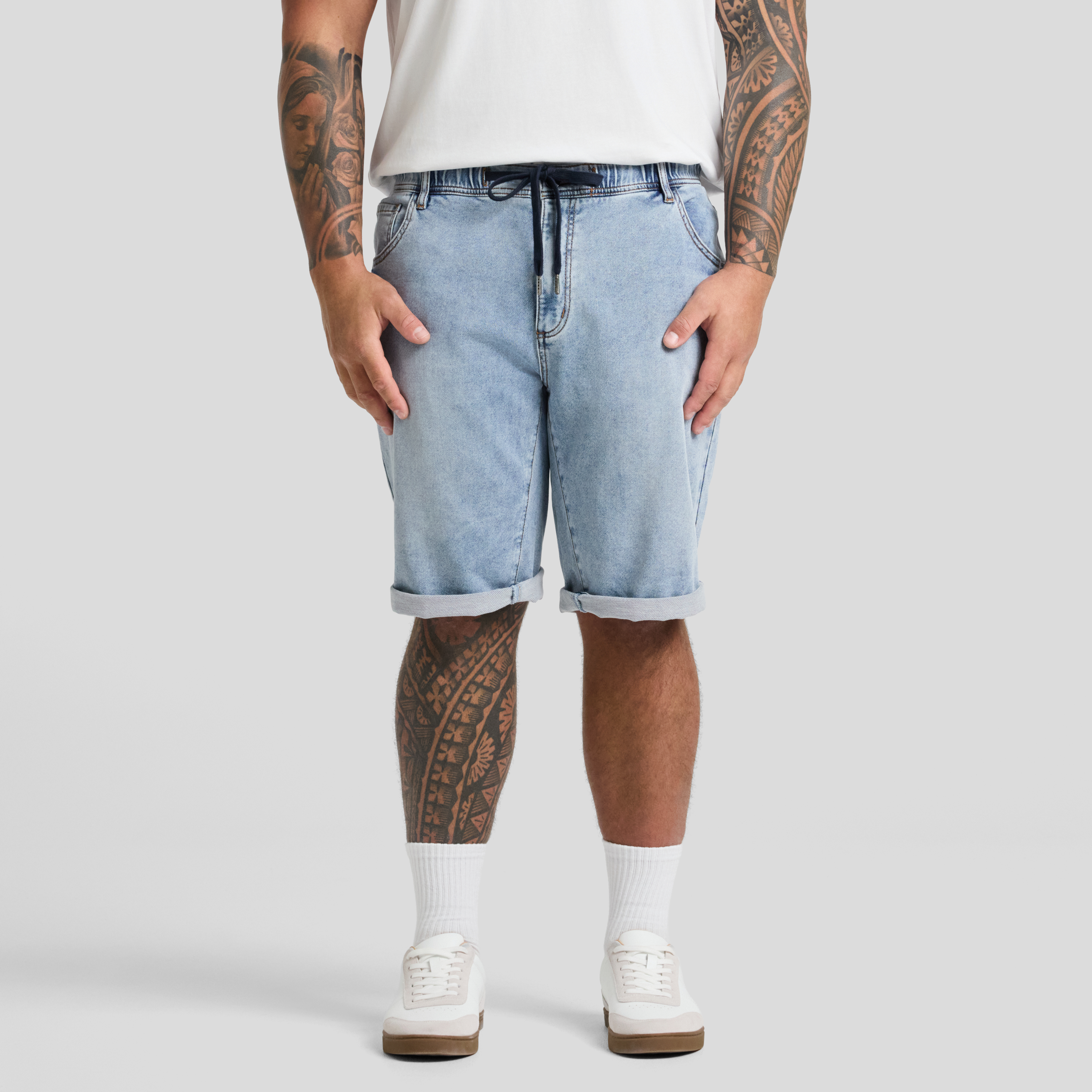 Deran Knit Denim Short