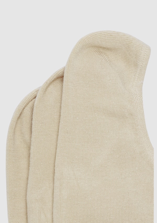 Natural 3Pack Invisible Sock