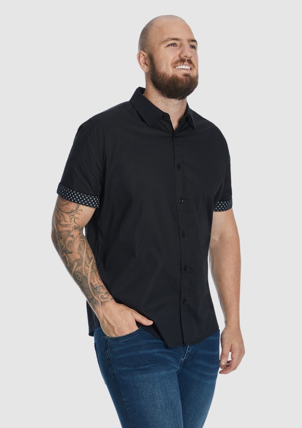Black Bennett Stretch Shirt