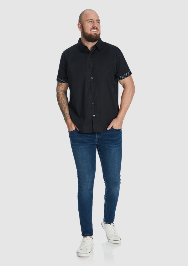 Black Bennett Stretch Shirt