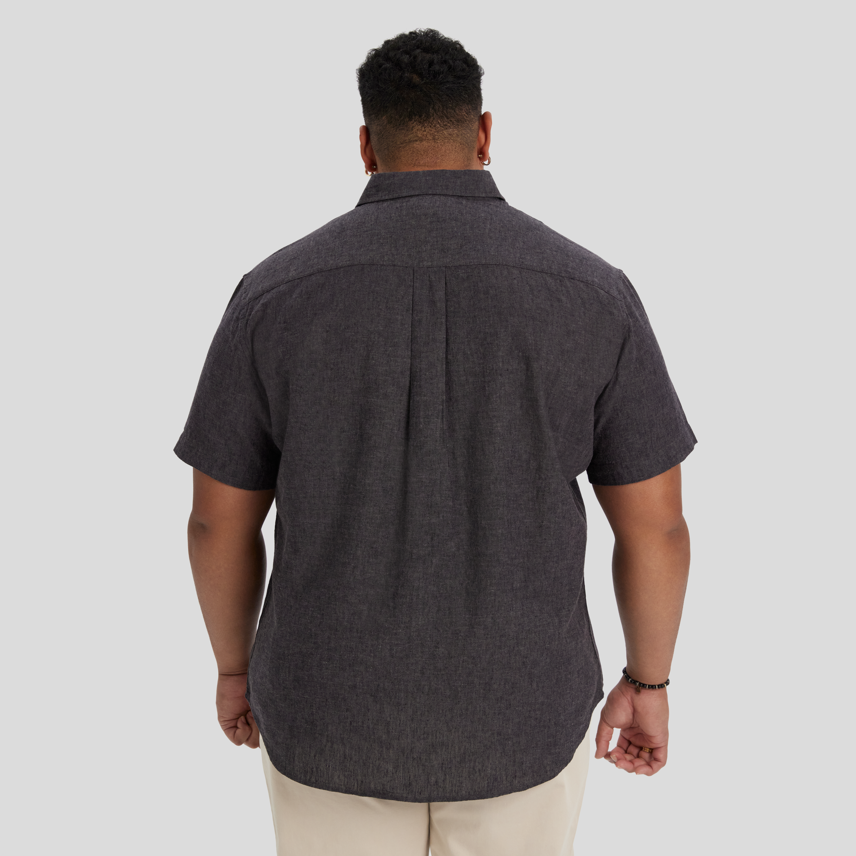 Charcoal Tahiti Linen Shirt