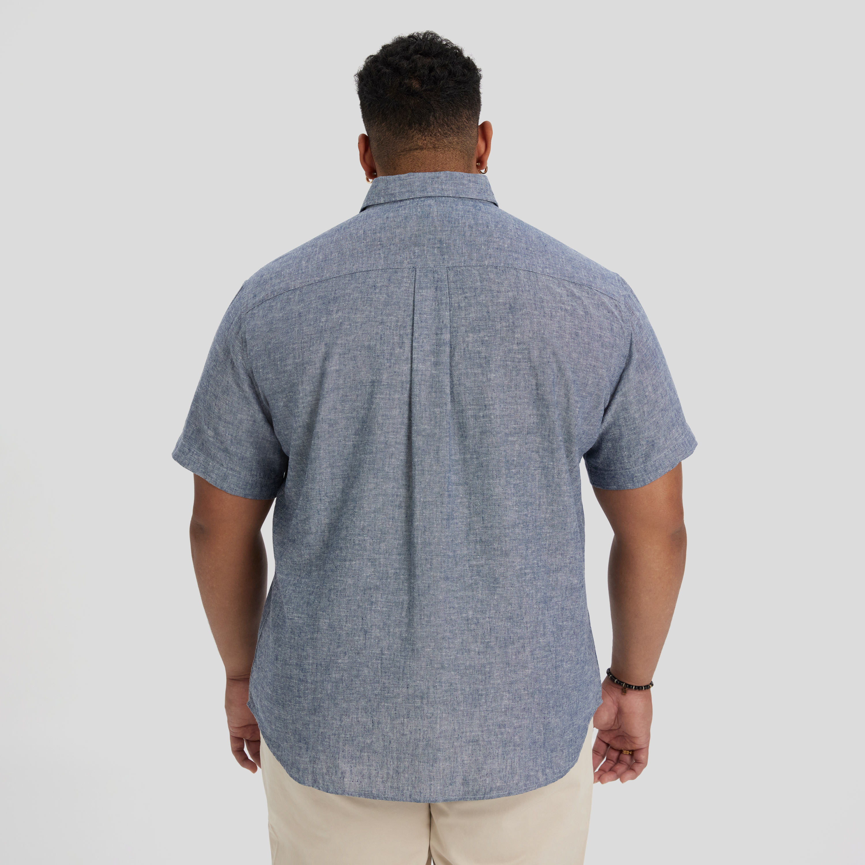 Dark Blue Tahiti Linen Shirt