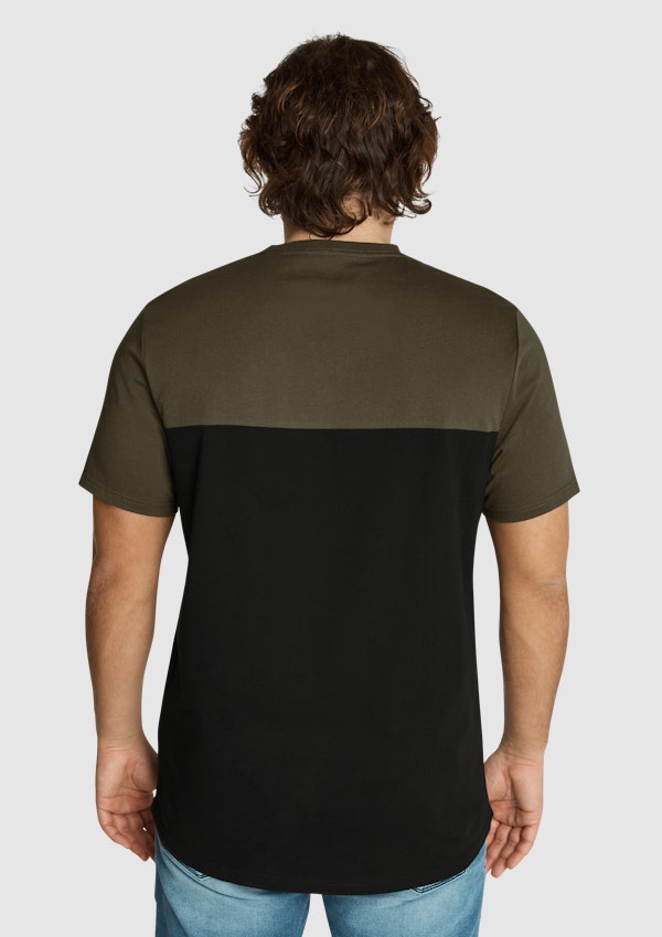 New York Splice Longline Scoop Tee
