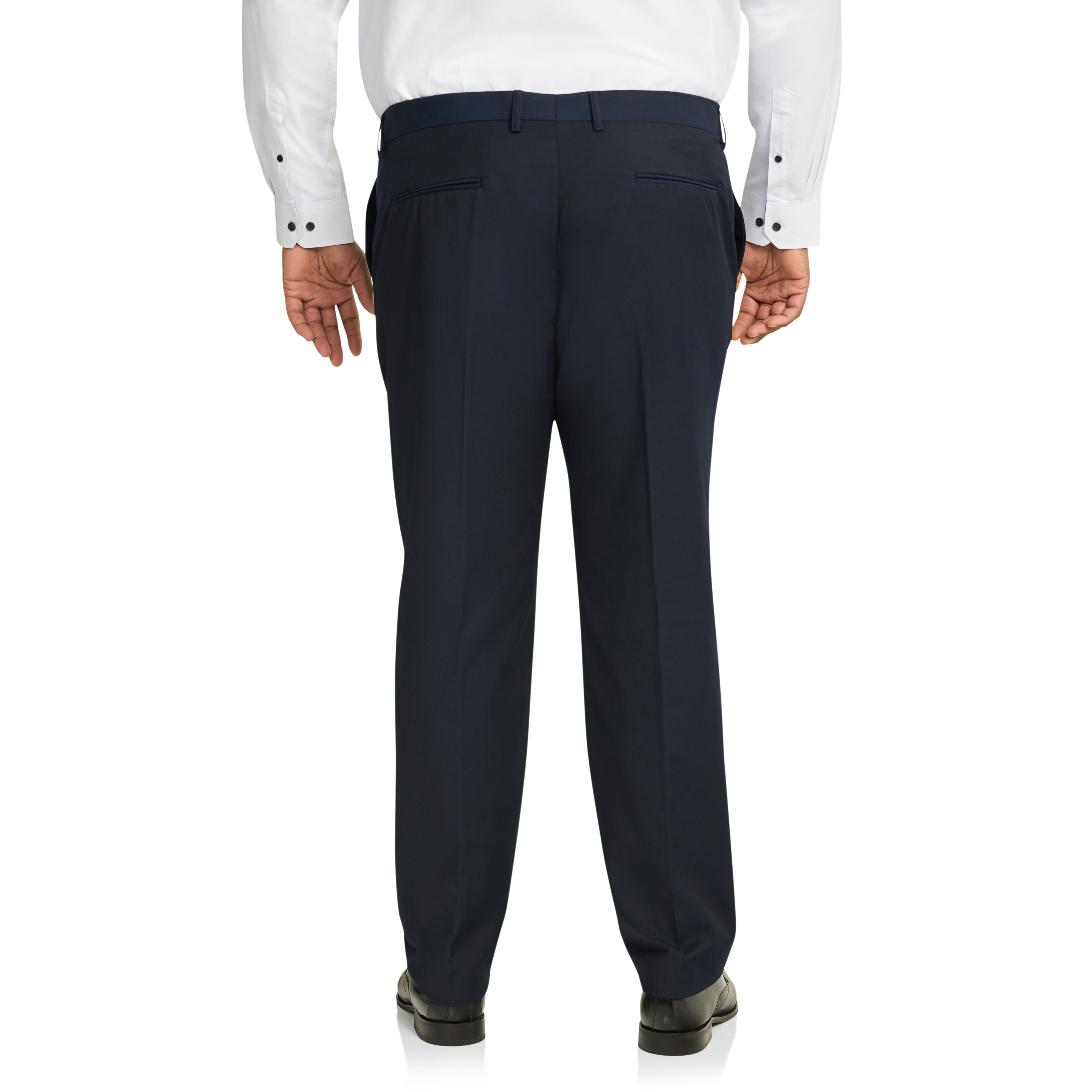 Buy Raymond Men Blue Woven Design Polyester Blend Flat-Front Pants Online  at Best Prices in India - JioMart.