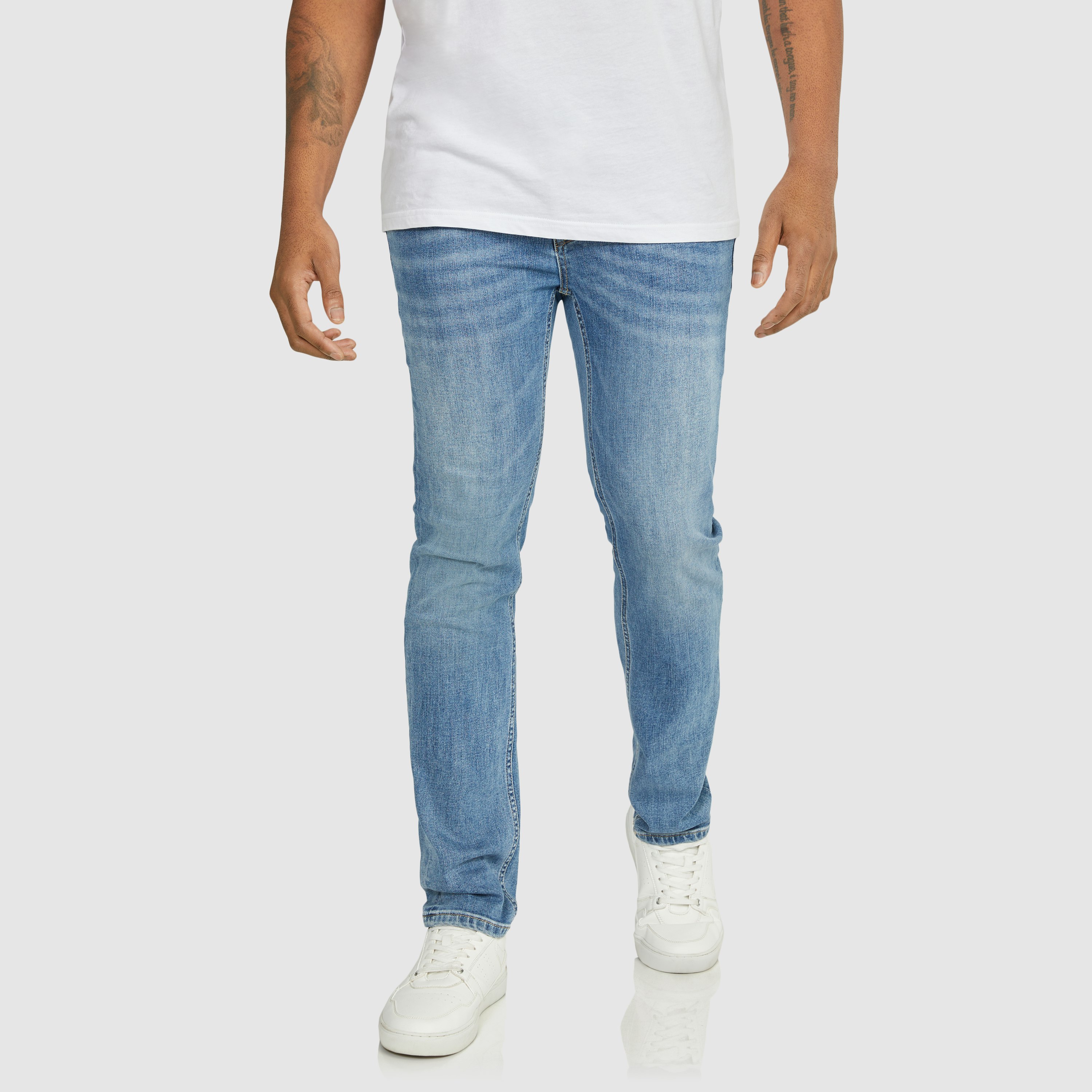 Mid Wash Hunter Superflex Slim Denim | Men's Bottom | Johnny Bigg AU