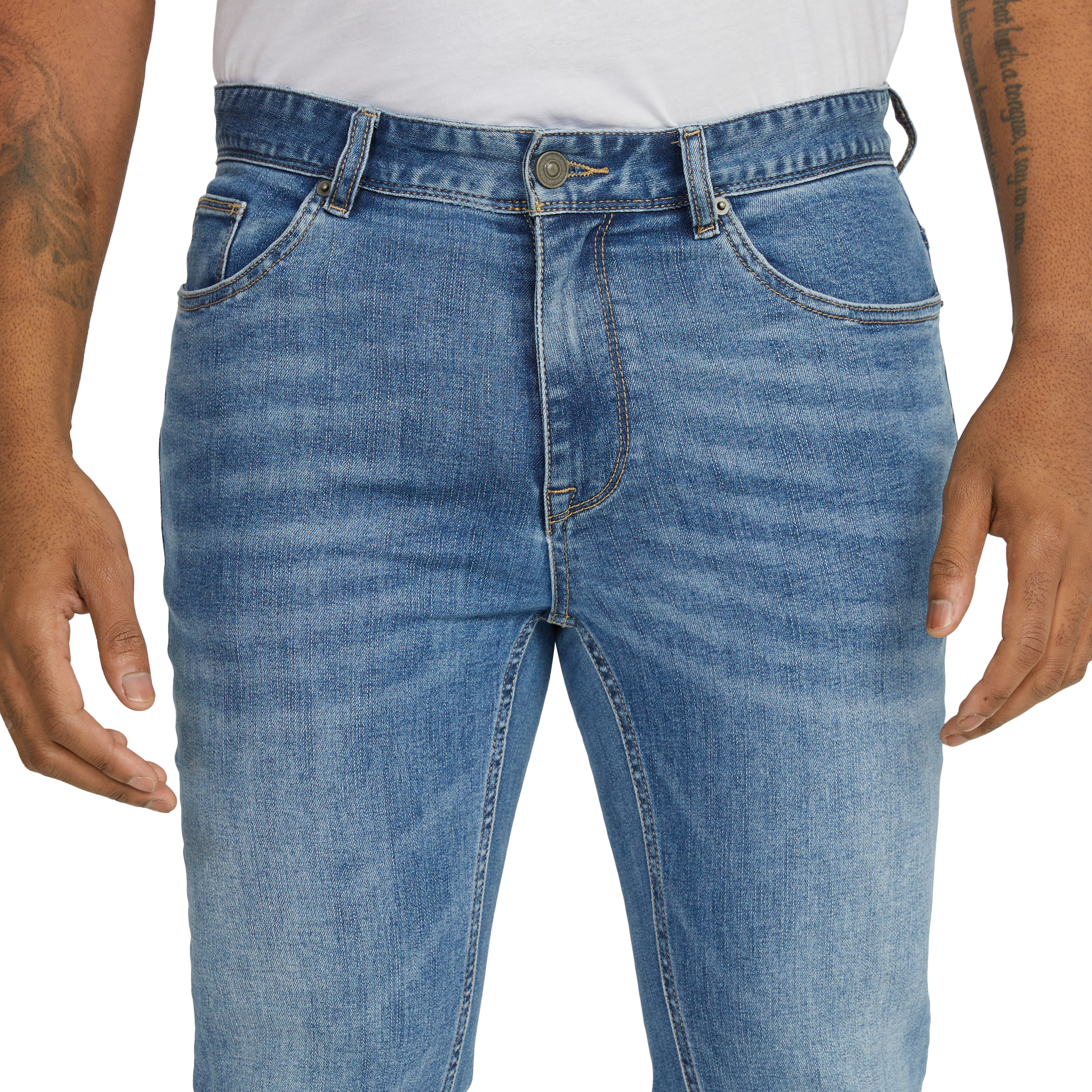Mid Wash Hunter Superflex Slim Denim