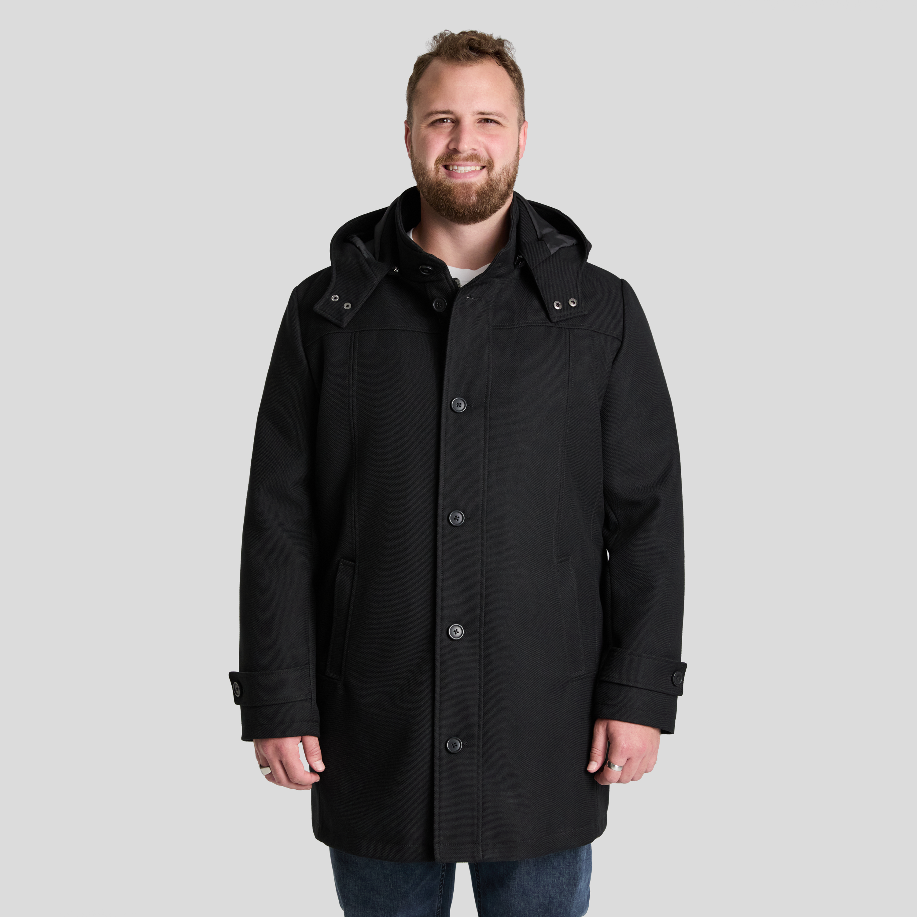 Black Wales Hood Coat