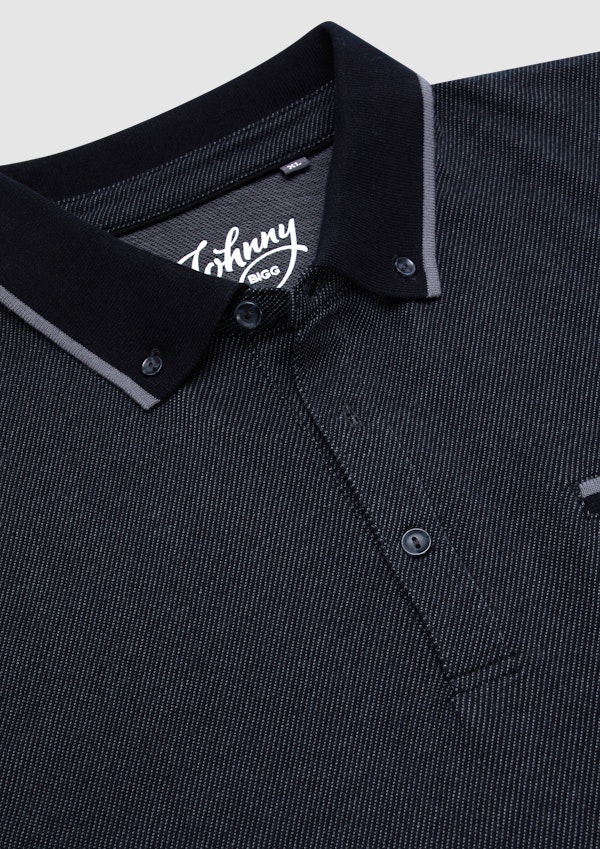 Black Hudson Tipped Polo