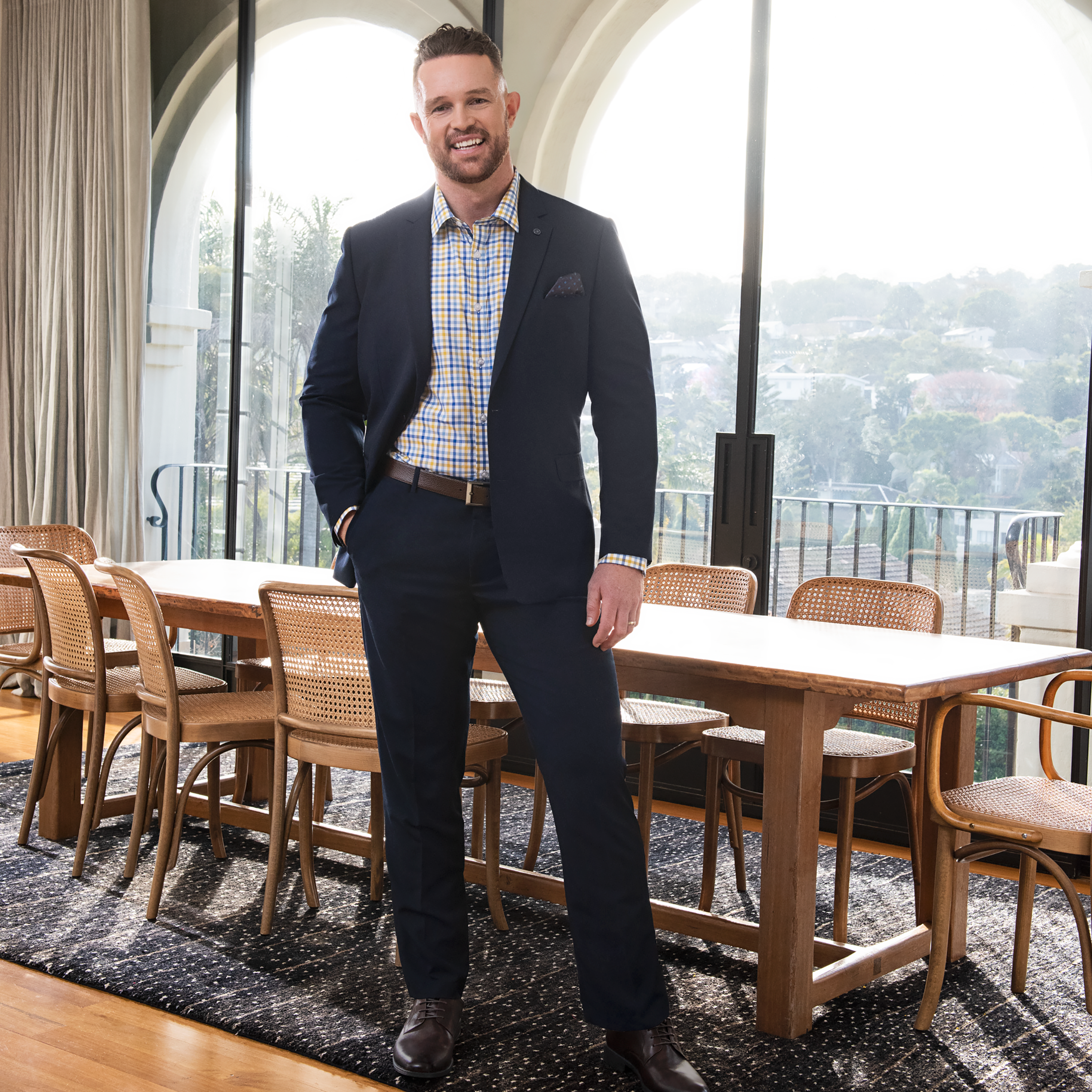 Navy Raymond 2B Suit Jacket