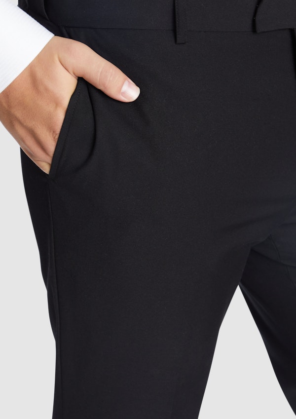 Black Raymond Slim Elastic Pant