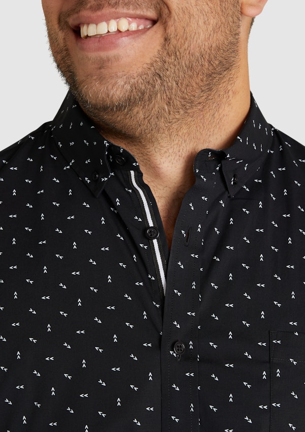 Black Benson Stretch Shirt