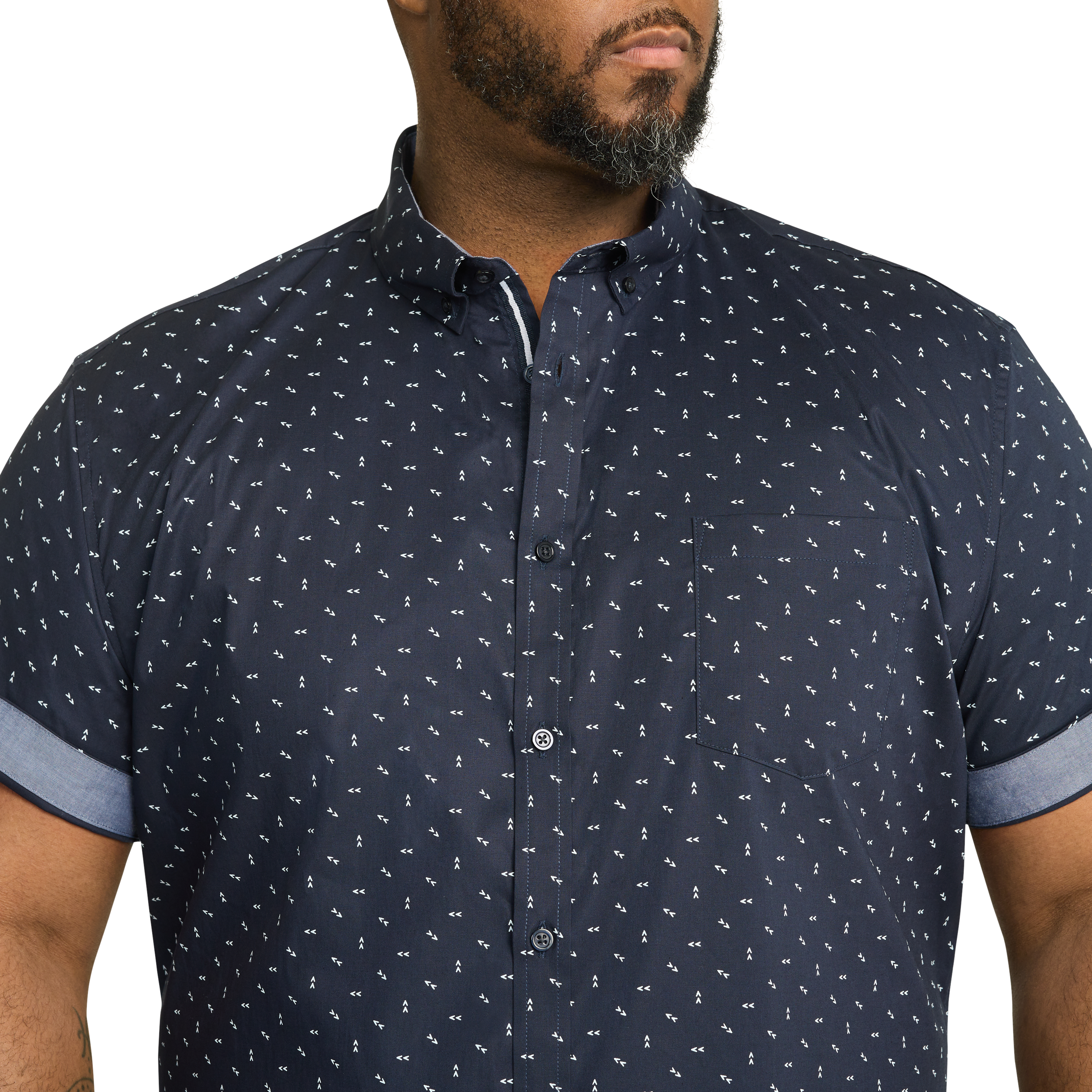 Navy Benson Stretch Shirt