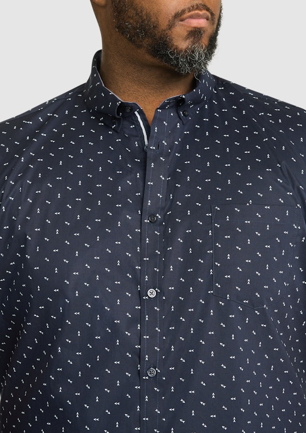Navy Benson Stretch Shirt