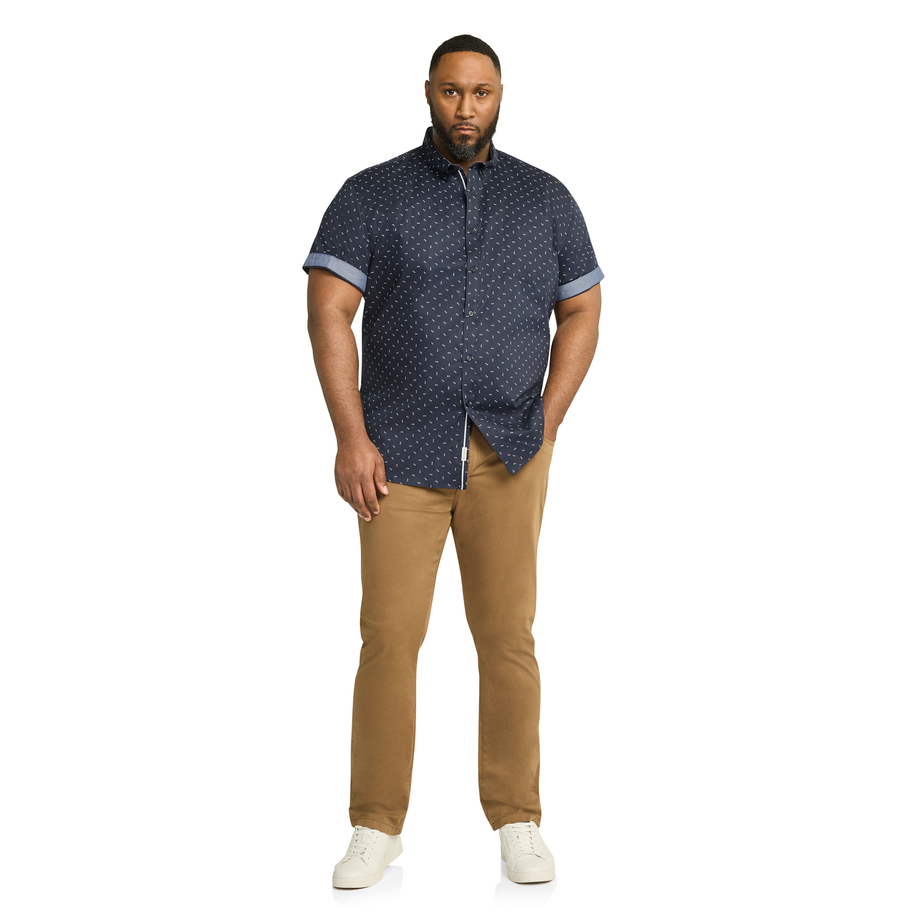 Navy Benson Stretch Shirt