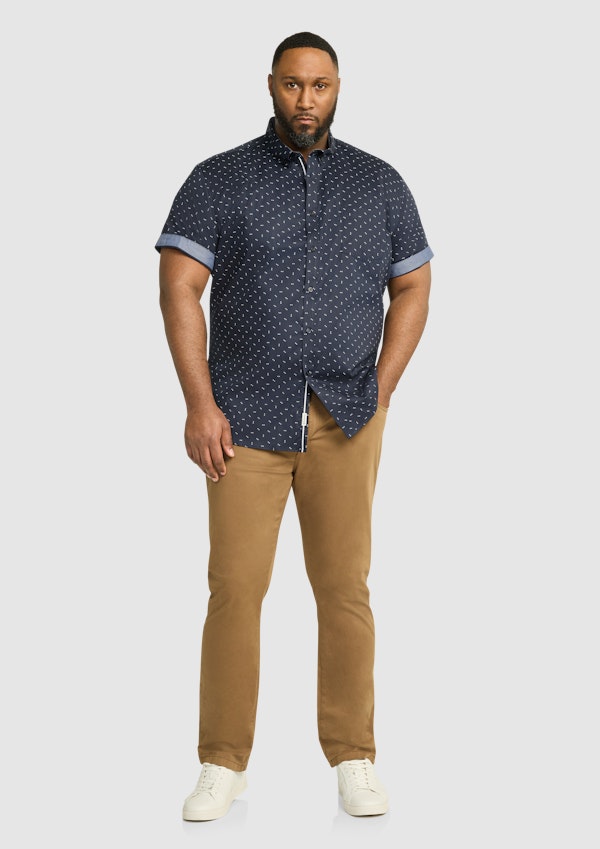 Navy Benson Stretch Shirt