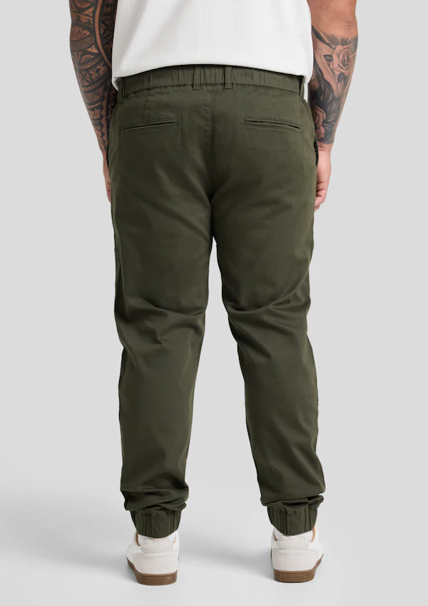 Khaki Comfort Knit Jogger Pant