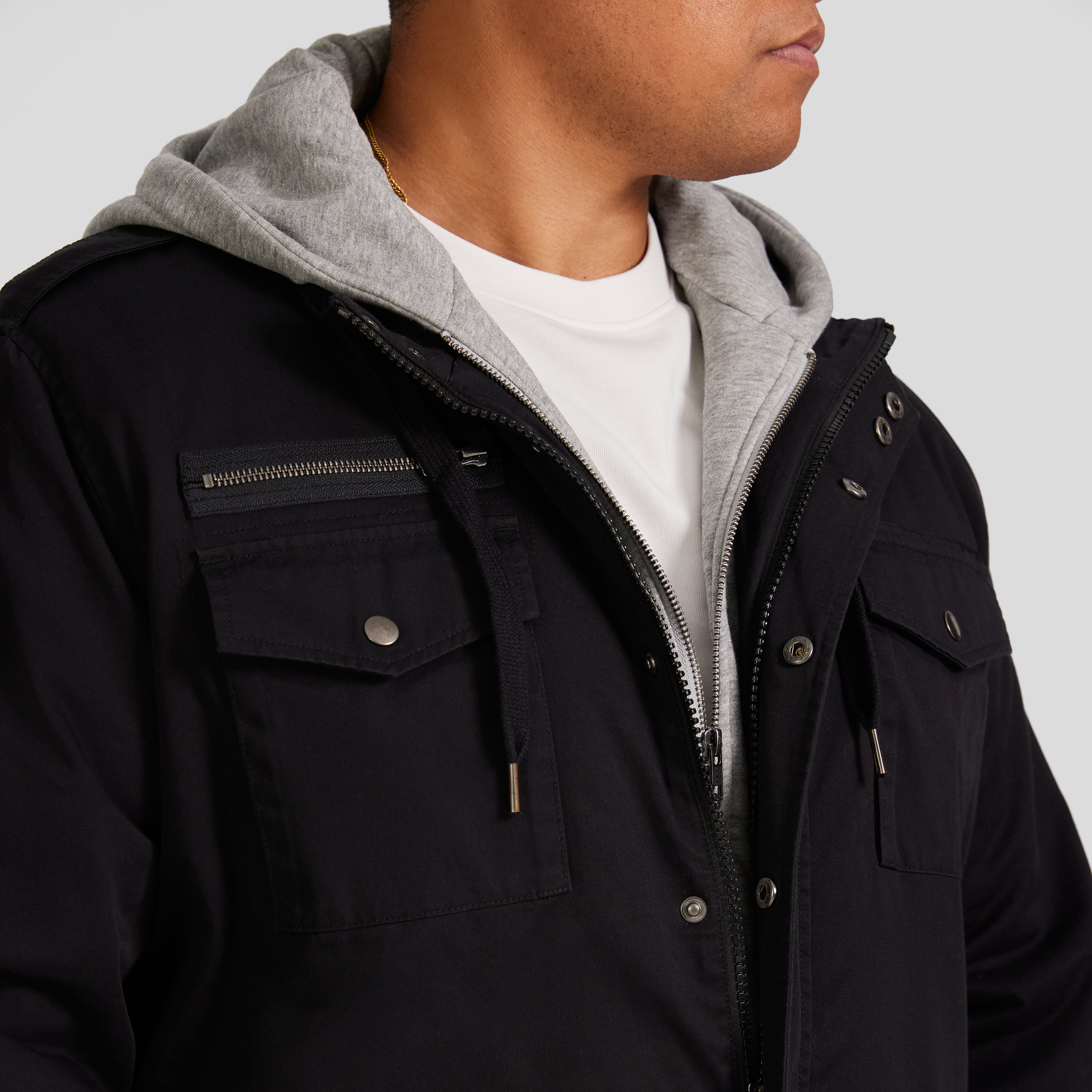 Black Reserve Hooded Jacket