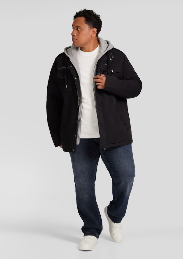 Black Reserve Hooded Jacket