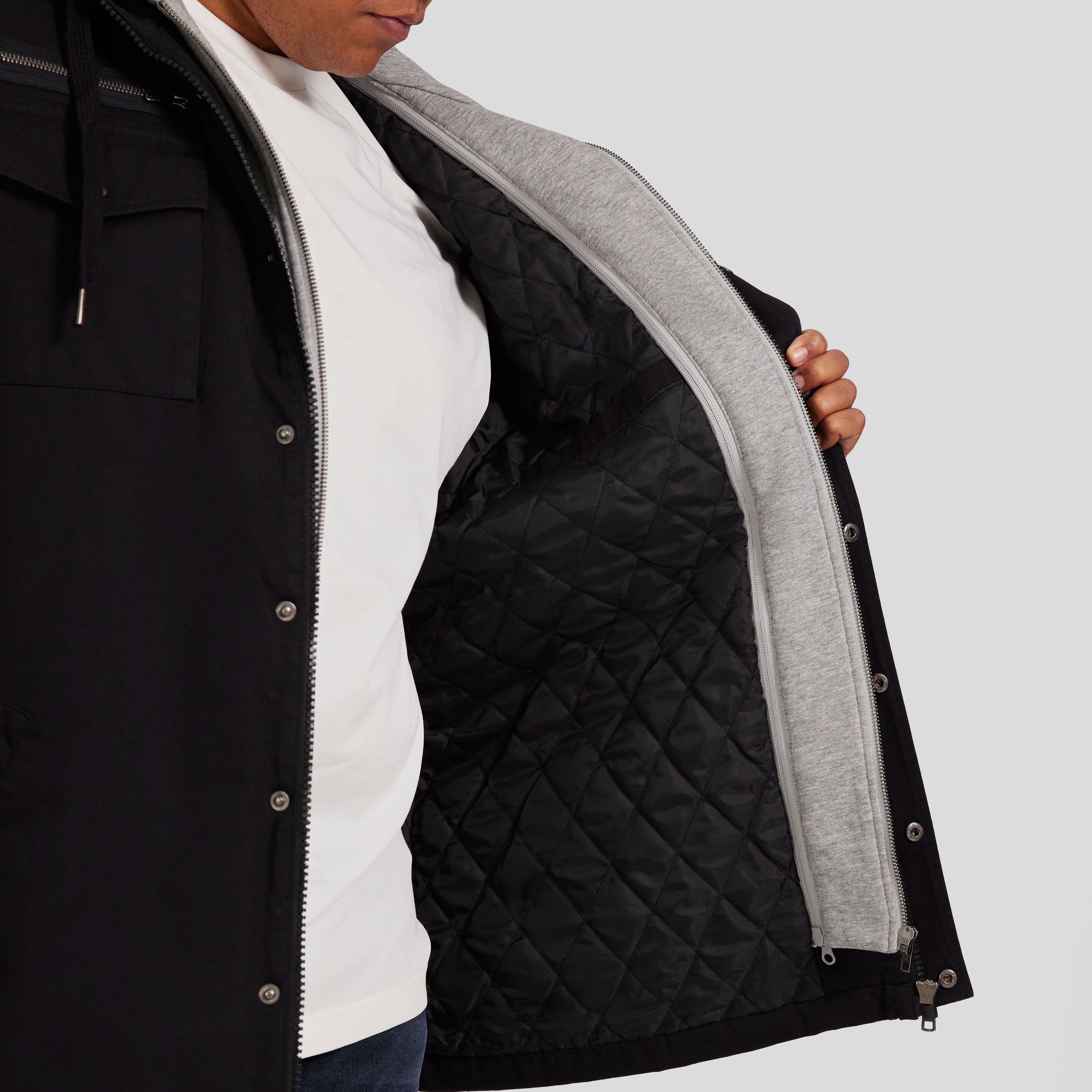 Black Reserve Hooded Jacket