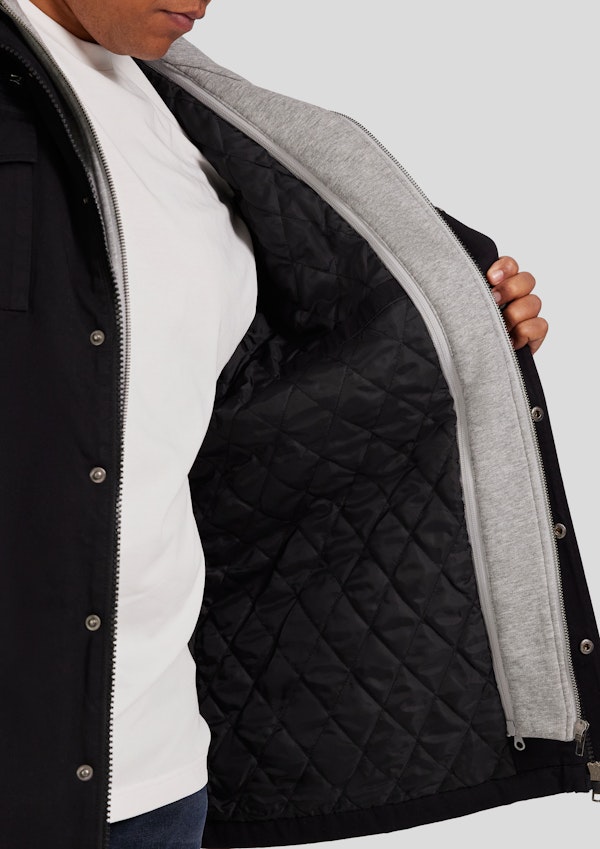 Black Reserve Hooded Jacket