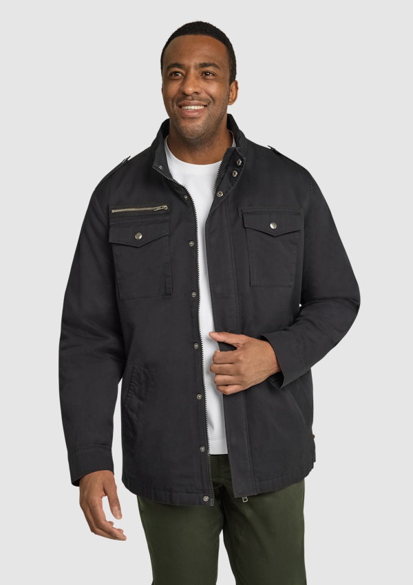 Black Reserve Hooded Jacket