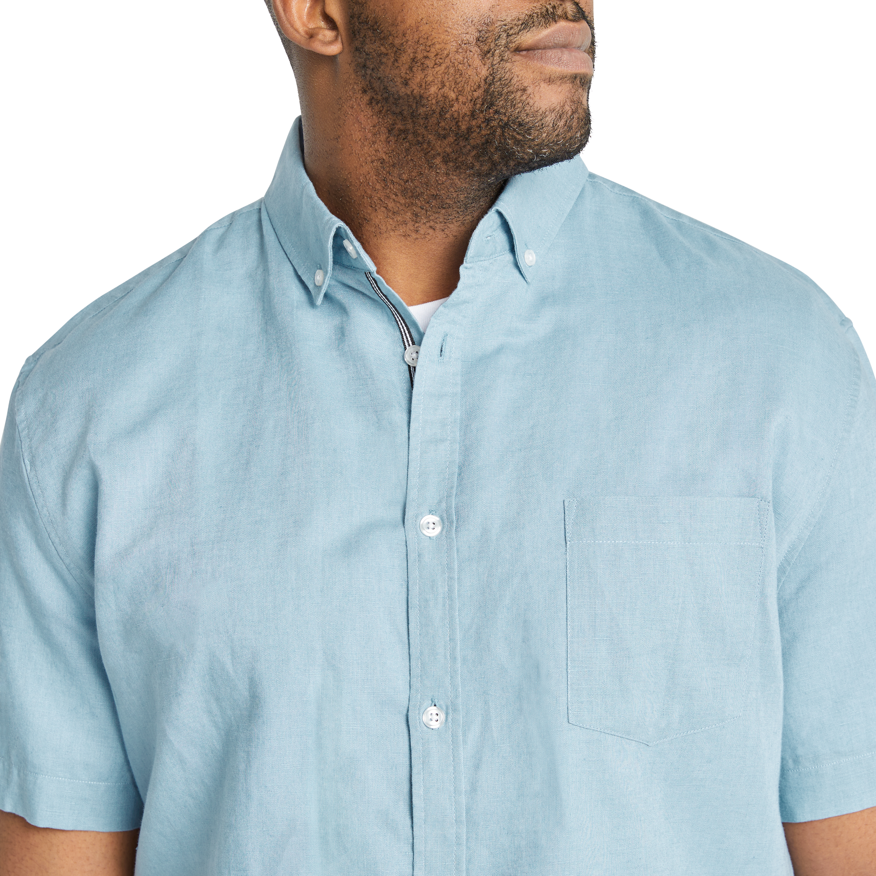 Cool Blue Fresno Linen Shirt