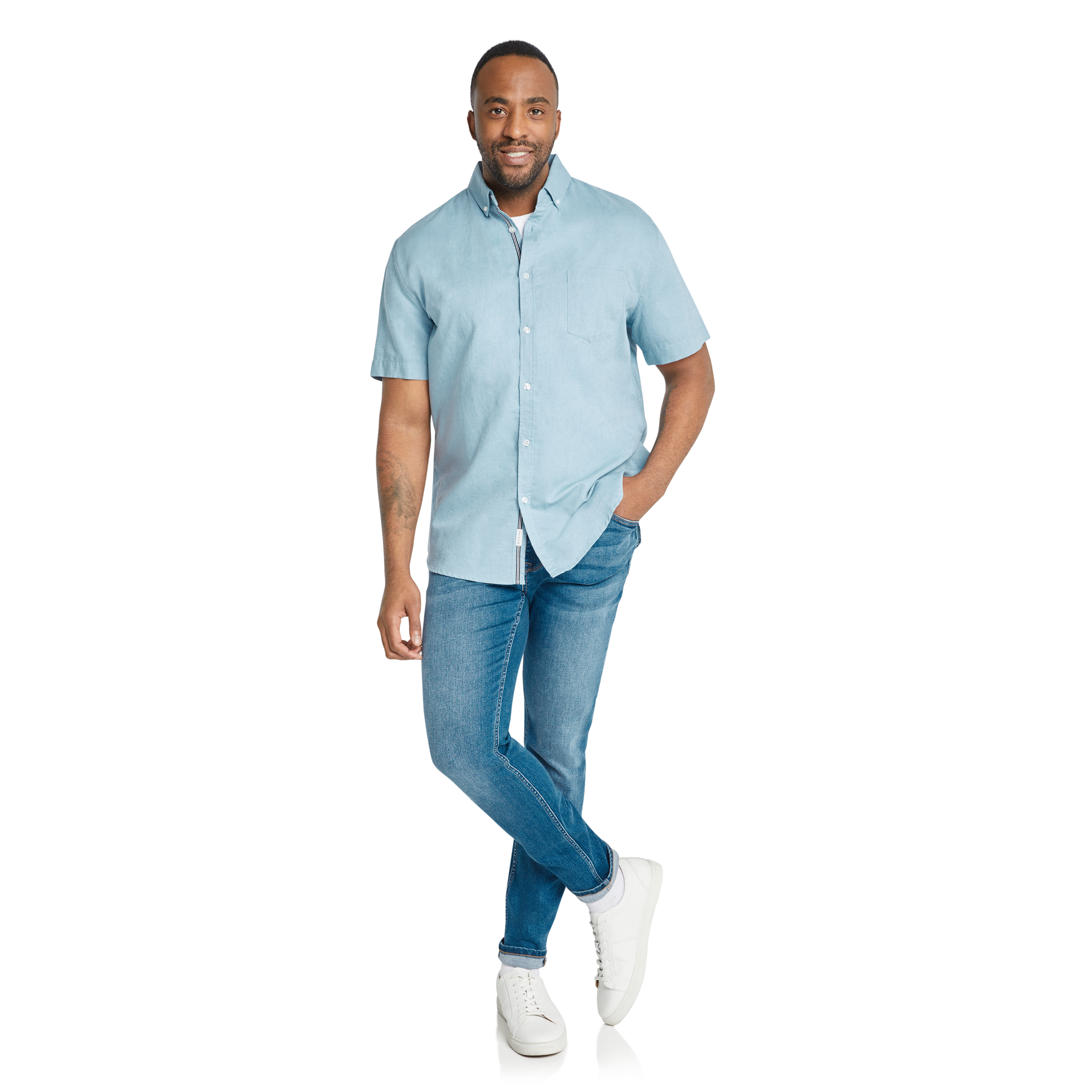 Cool Blue Fresno Linen Shirt